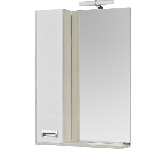 Изображение товара Зеркало-шкаф AQUATON БЕККА 60 белый/дуб Сомерсет 1A214602BAC20 00045157