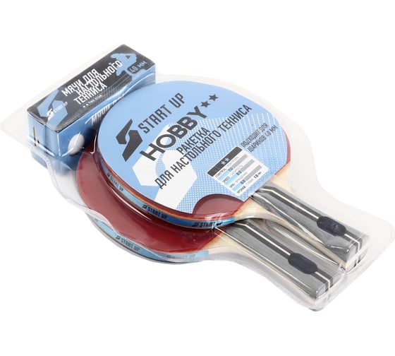 Изображение товара Набор для настольного тенниса Start Up BR20/2 star 2 ракетки, 3 шара 4607167308015