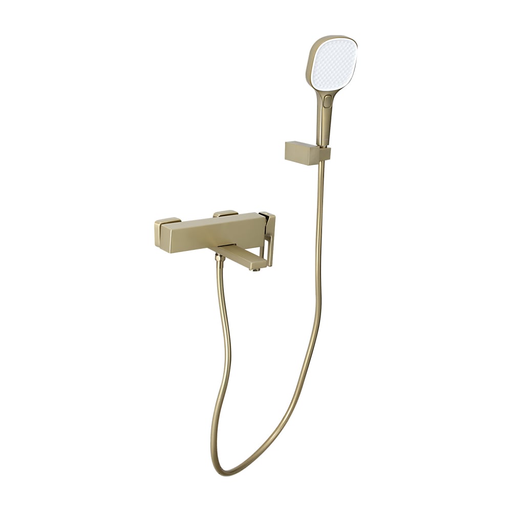 Изображение товара Современный однорычажный смеситель для ванны GAPPO G3217-3 с поворотным изливом золотой сатин