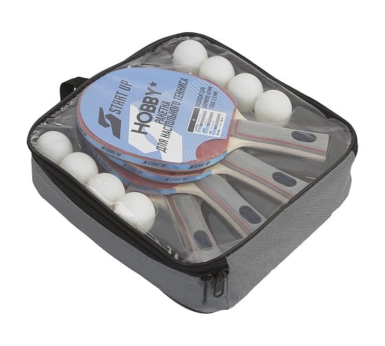 Изображение товара Набор для настольного тенниса Start Up BB02/1 star 4 ракетки, 8 шаров 4607167308008