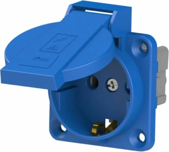 Изображение товара Розетка NE-AD щитовая внешняя с крышкой 1*16 A, IP 44,1/35/350, 2001