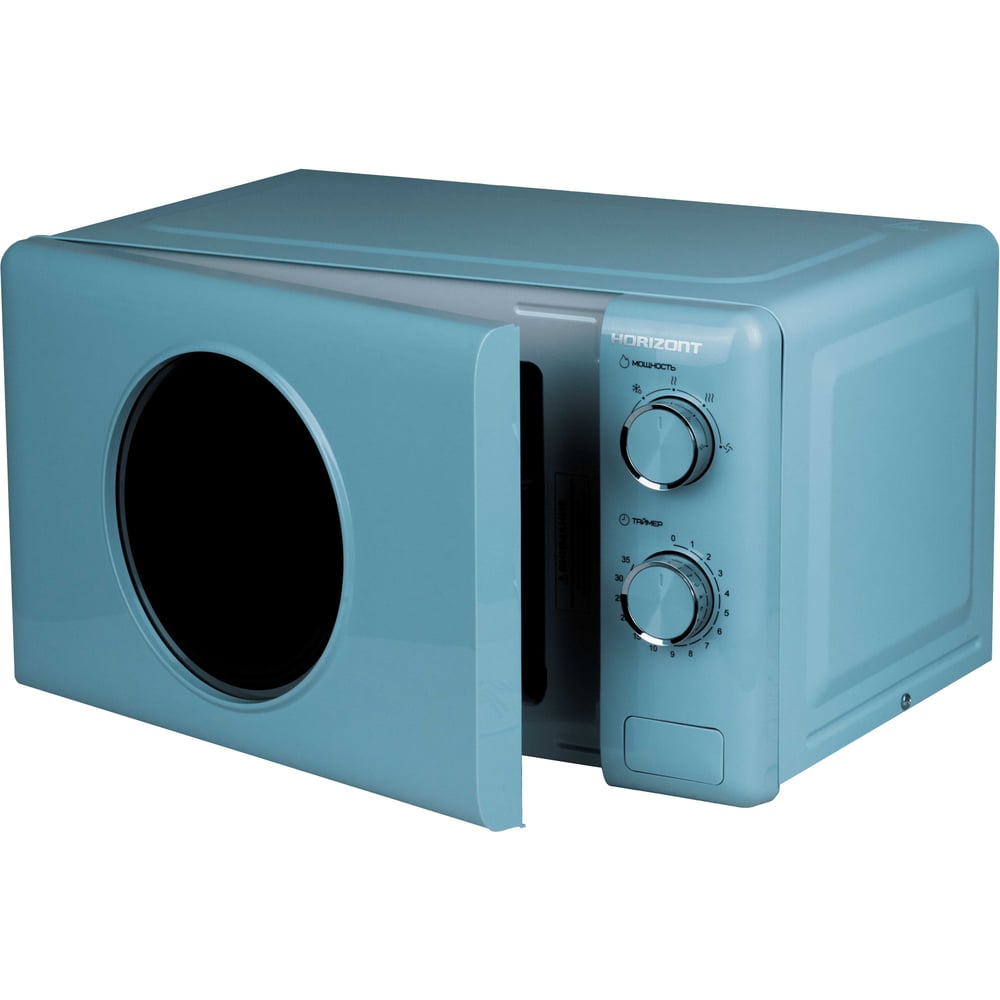 Изображение товара Печь микроволновая Horizont (Голубая окантов.серебро,Механика) HSM205 RL Retro