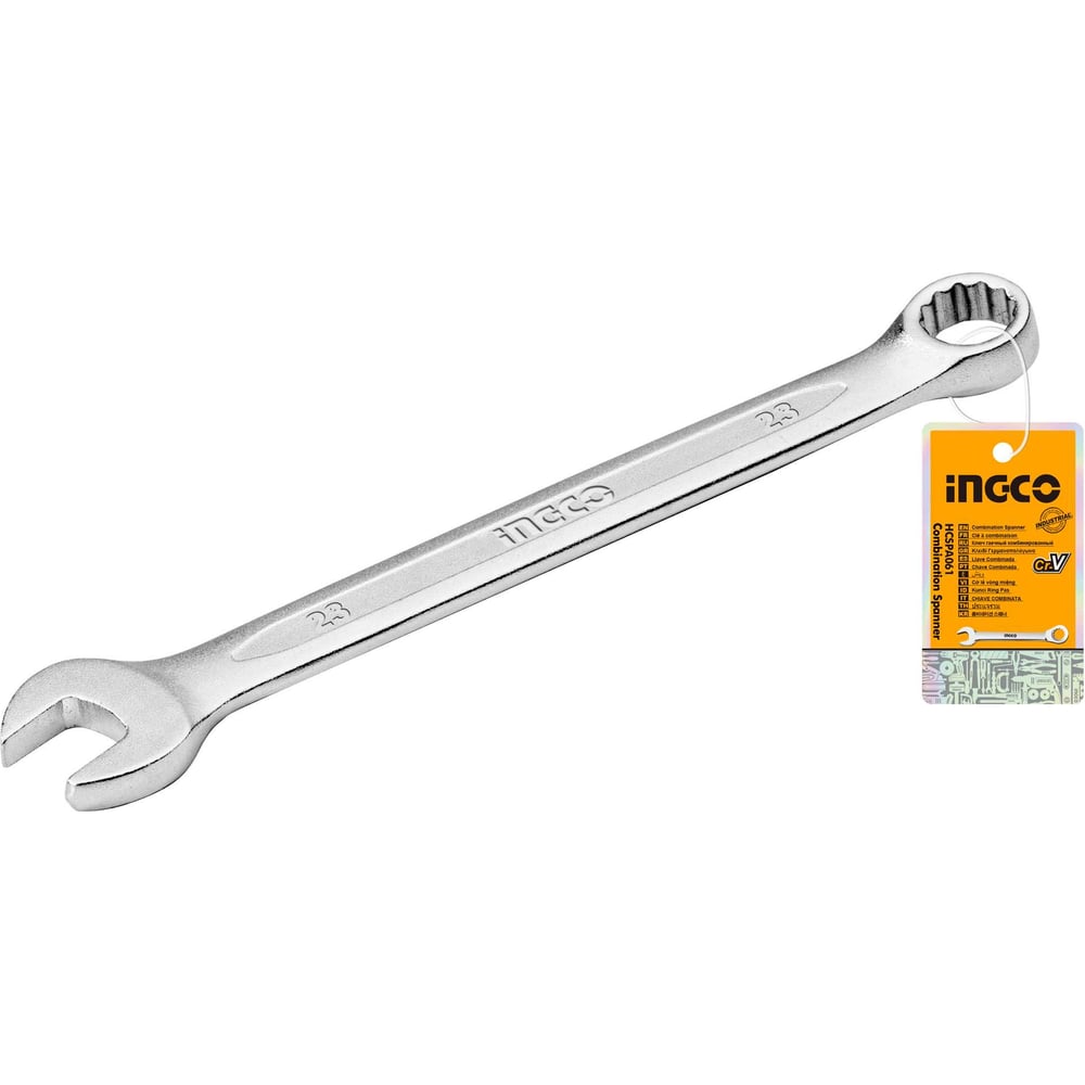 Изображение товара Ключ комбинированный INGCO INDUSTRIAL 23 мм (6/60) HCSPA231