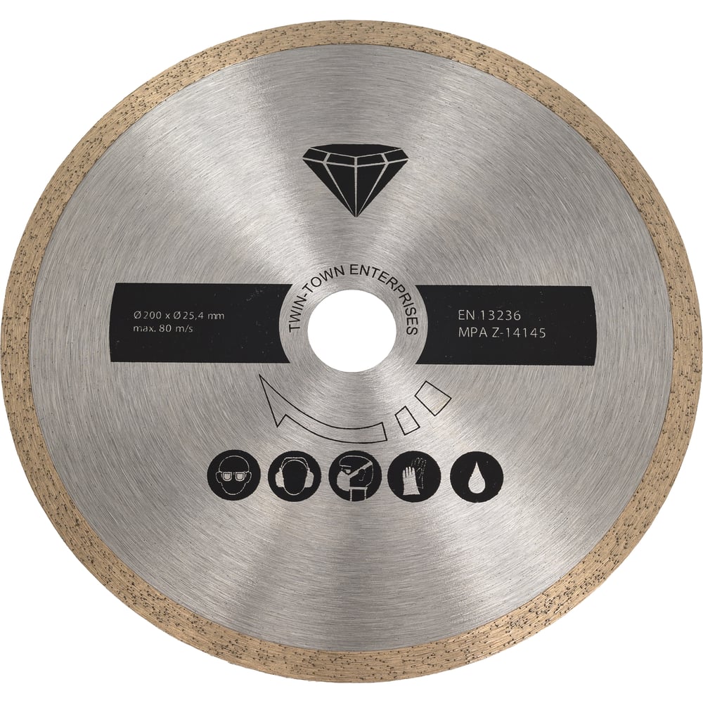 Изображение товара Алмазный диск для плиткореза FS3600 Scheppach 200 мм мокрый рез