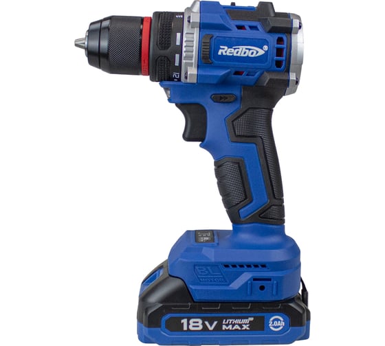 Изображение товара Аккумуляторная дрель Redbo OAD-18BL (шуруповерт) бесщеточная (18В;40Нм;2,0Ач;2Акк;Li-Ion;мет.патрон;набор) 28306