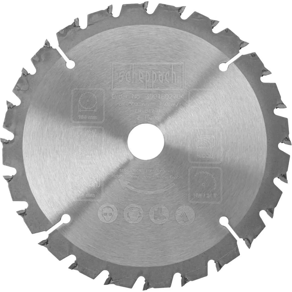 Изображение товара Пильный диск для электропилы Scheppach PL55 по дереву и ламинату 160 мм
