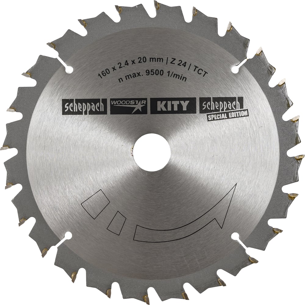 Изображение товара Пильный диск для электропилы Scheppach PL55 по дереву и ламинату 160 мм