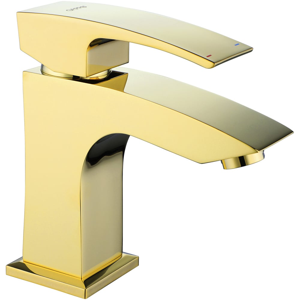 Изображение товара Современный однорычажный смеситель для раковины GAPPO G1007-13 золотого цвета