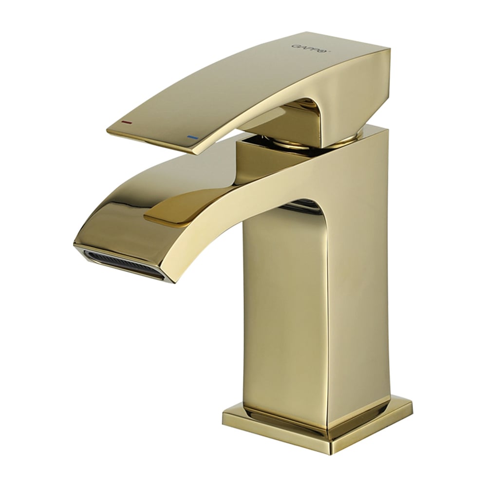 Изображение товара Современный однорычажный смеситель для умывальника GAPPO G1007-3 золото