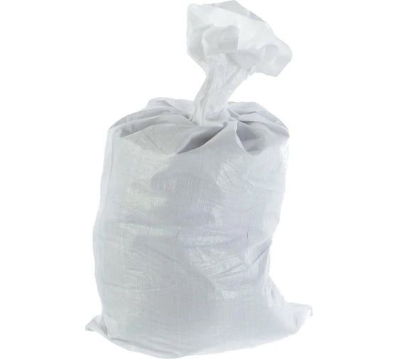 Изображение товара Набор мешков полипропиленовых белых (10 шт; 55х105 см; загрузка 50 кг) для строительного мусора ЛЕТО 97707