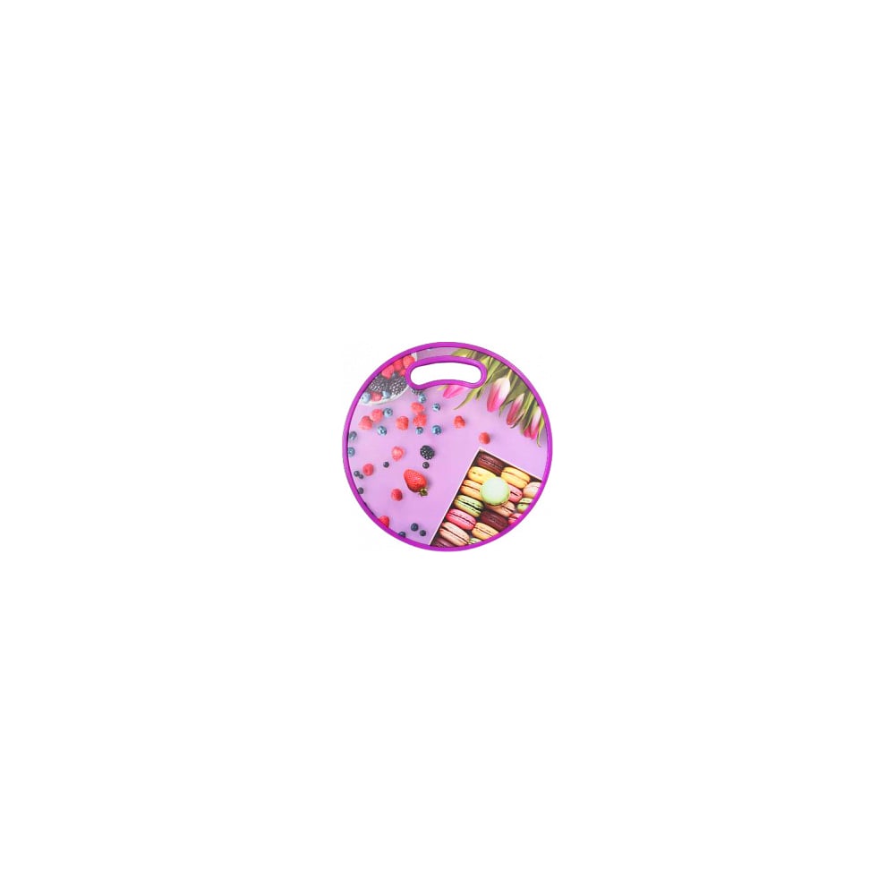 Разделочная доска Зефирное настроение, цвет розовый ТП15855 - фото 1