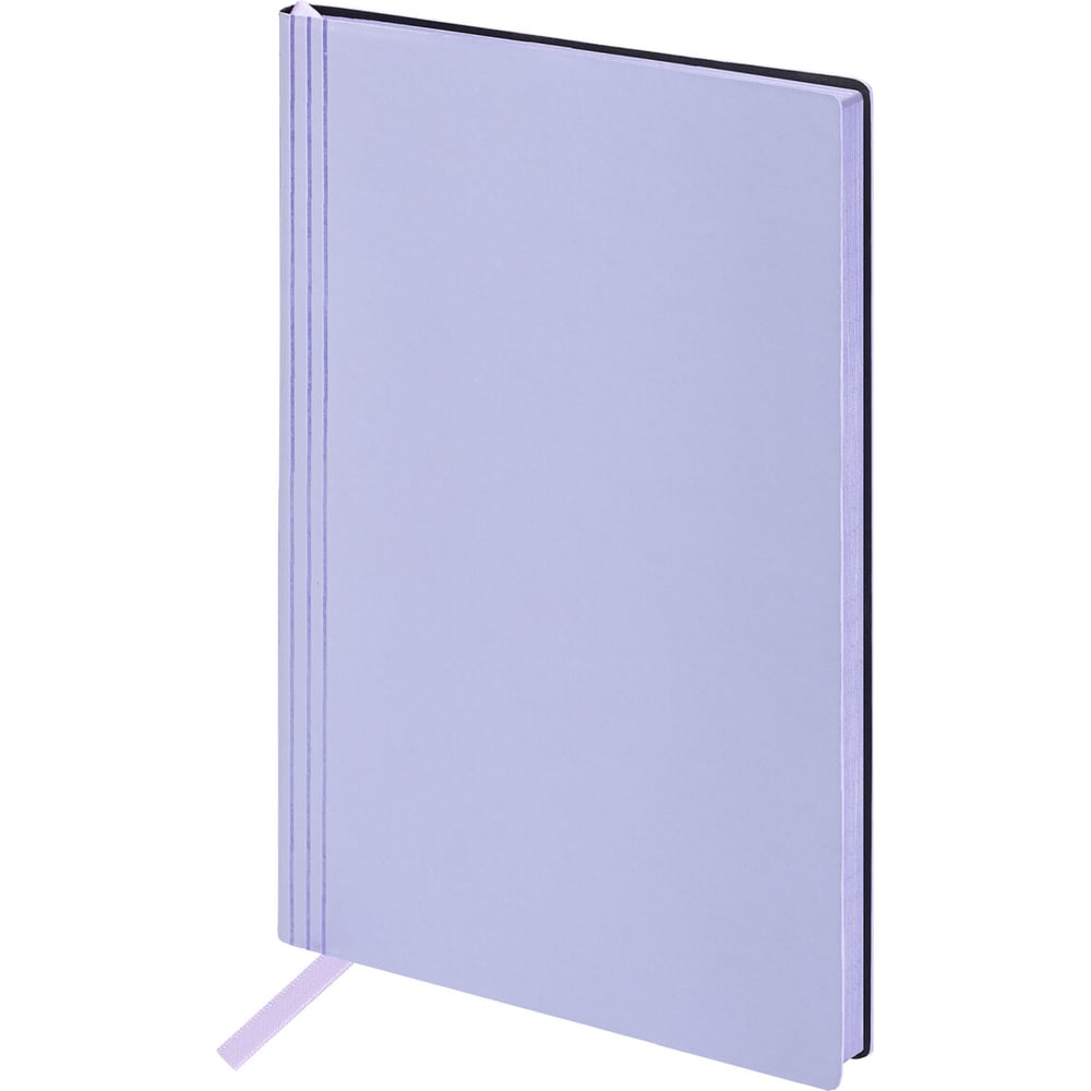 Изображение товара Блокнот BRAUBERG А5 Personal, искусственная кожа, 80 листов, клетка, лаванда