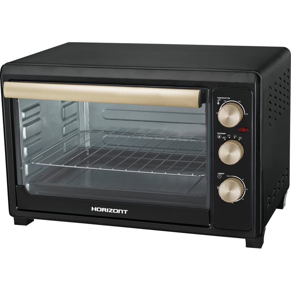 Изображение товара Мини-печь Horizont MO-4502B чёрная, 45л, 2000Вт MO4502B