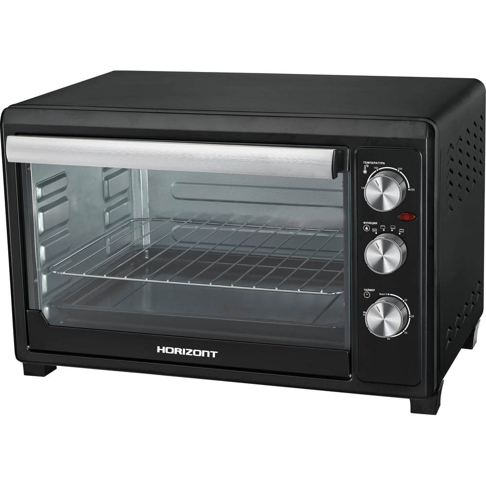 Изображение товара Мини-печь Horizont MO-4501B чёрная, 45л, 2000Вт MO4501B