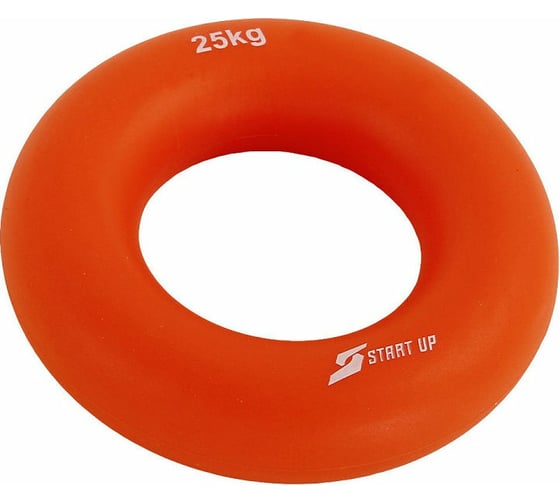 Изображение товара Кистевой круглый эспандер Start Up NT34030 8.8 см, нагрузка 25 кг, оранжевый 4690222159653