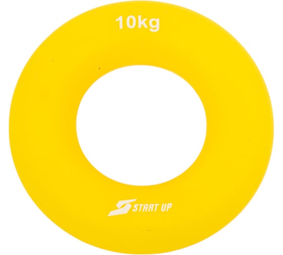 Изображение товара Кистевой круглый эспандер Start Up NT34030 7 см, нагрузка 10 кг, желтый 4690222159622