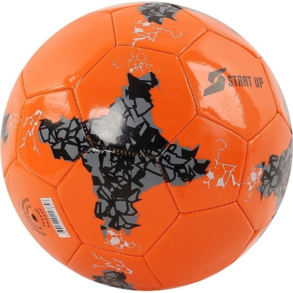 Футбольный мяч для отдыха Start Up, E5125, оранжевый/черный, ПВХ (поливинилхлорид)  - купить со скидкой