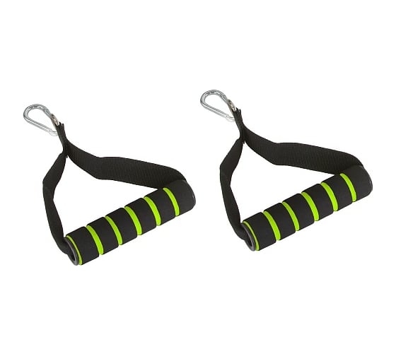 Изображение товара Ручки для тренажеров и эспандеров с карабинами Start Up ECE 013 пара, 12x3.5 см 4690222156188