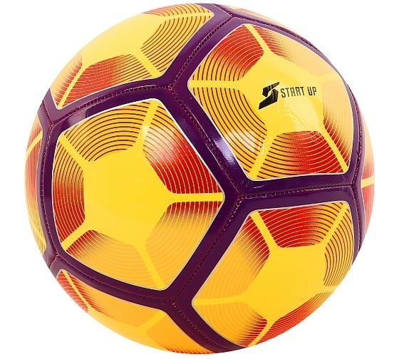 Изображение товара Футбольный мяч для отдыха Start Up E5126 жёлтый/фиолетовый р5 4690222157864