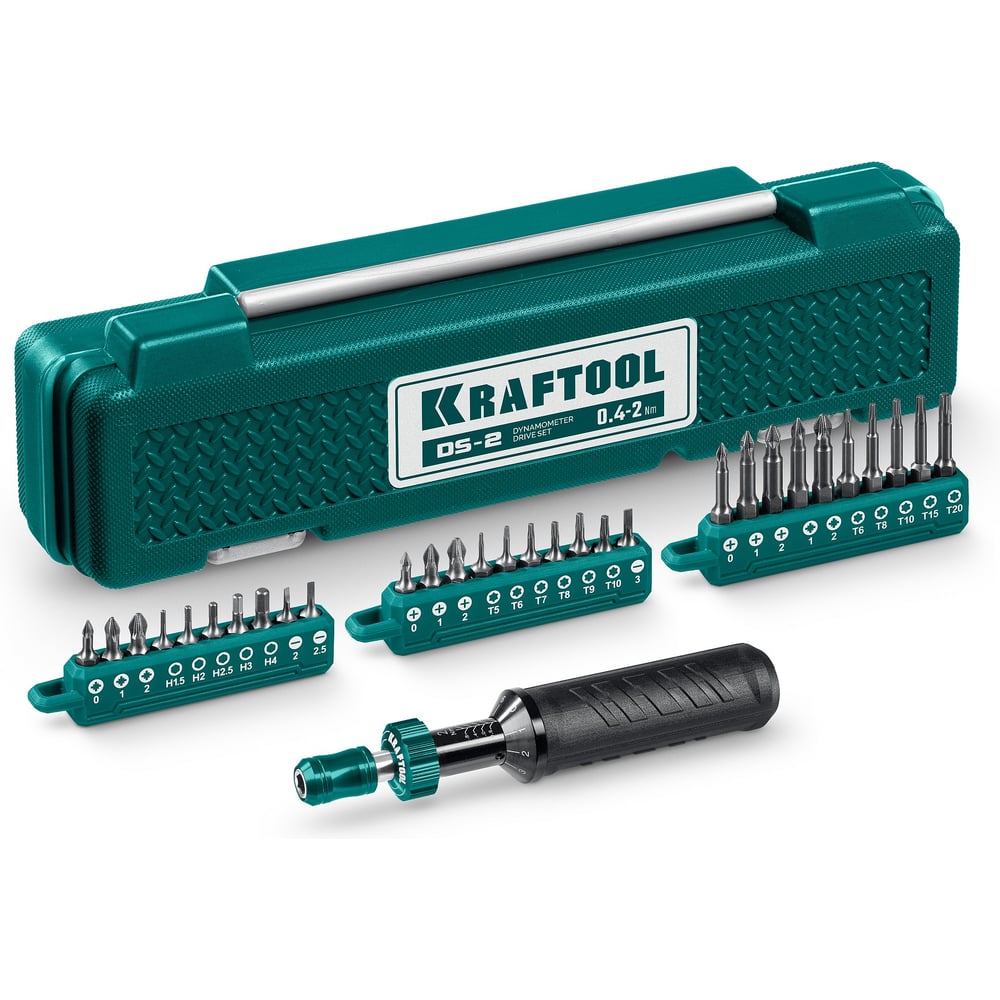 Изображение товара Динамометрическая отвертка KRAFTOOL 0.4-2 Нм профессиональная