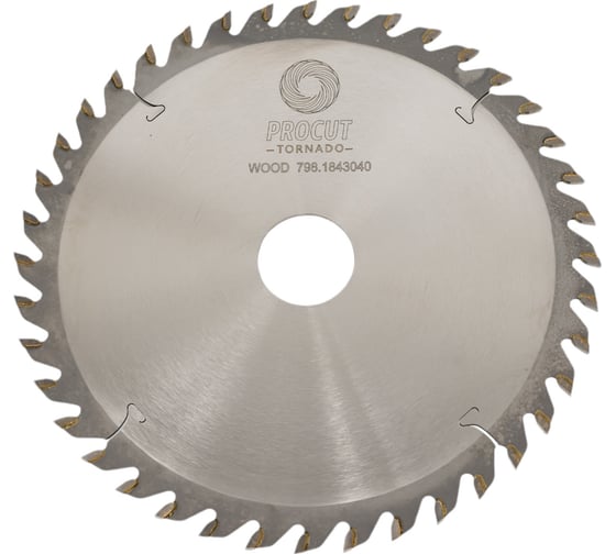Изображение товара Диск пильный по дереву и фанере (184x30x2.6/1.6 мм; Z=40; продольный/поперечный рез) PROCUT 798.1843040