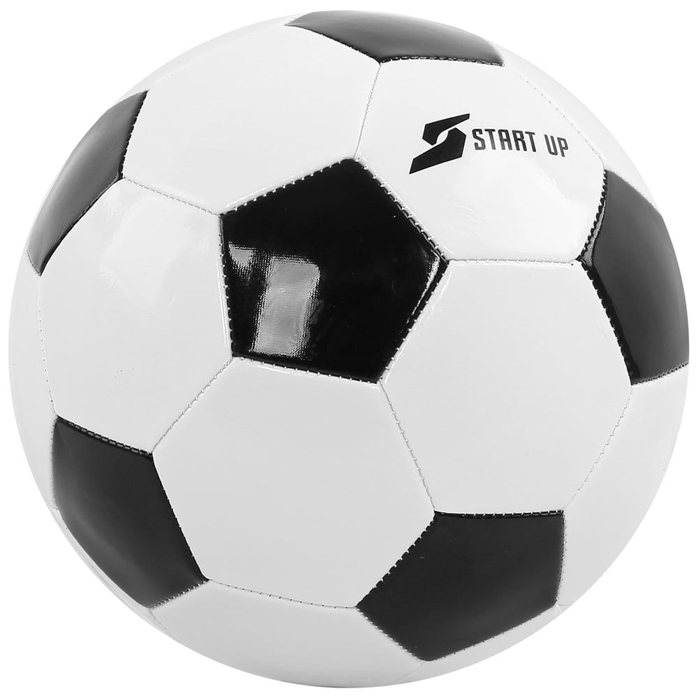 Изображение товара Футбольный мяч Start Up E5122 белый/чёрный размер 5 для активного отдыха и тренировок