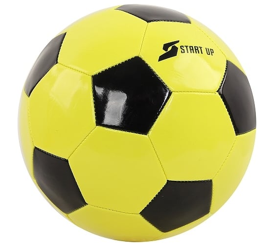 Изображение товара Футбольный мяч для отдыха Start Up E5122 лайм/чёрный р5 4690222157789