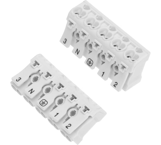 Изображение товара Пружинная соединительная 5-полюсная клемма REXANT КСП 50 шт 07-6217