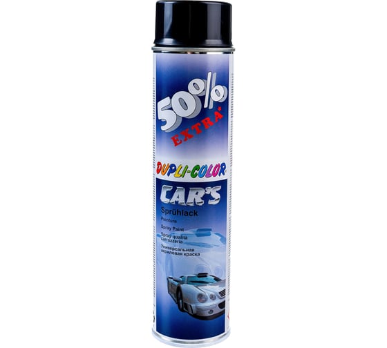 Изображение товара Универсальная акриловая эмаль DUPLI COLOR черная, глянцевая, 0.6 л 693854