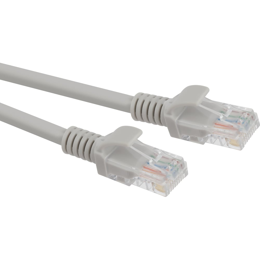 Патч-корд ЭРА патч корд gcr плоский utp cat 6 rj45 lan компьютерный кабель для интернета медный 1м