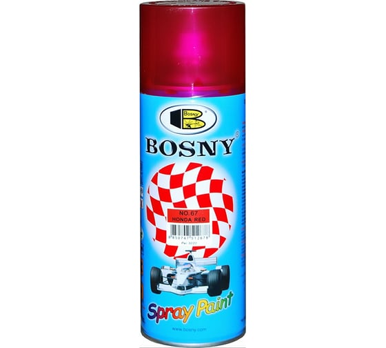 Изображение товара Тонировочный лак Bosny (красная Хонда; RAL 3020) 67