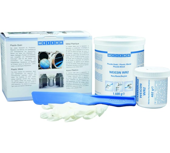 Изображение товара Эпоксидный композит WEICON WR2 2 кг, пастообразный с минеральным наполнением wcn10350020