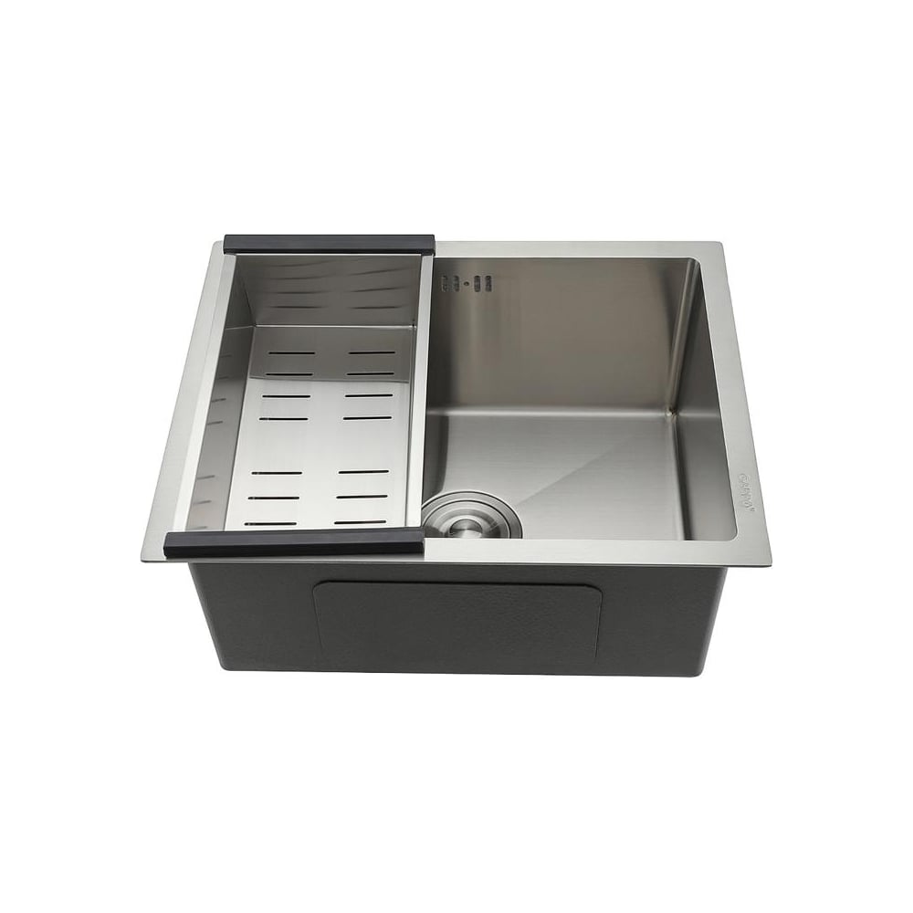 Изображение товара Мойка для кухни GAPPO GS5040 с коландером сатин нержавеющая сталь