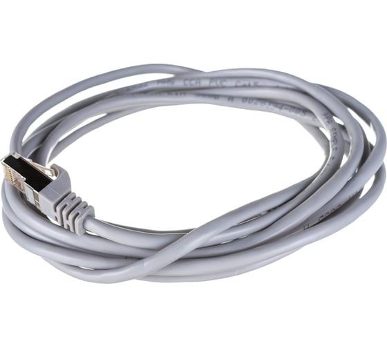 Изображение товара Патч-корд ЭРА Simple PC-3F-A F/UTP категория 5e, длина 3 метра, экранированный, серый, Б0051383