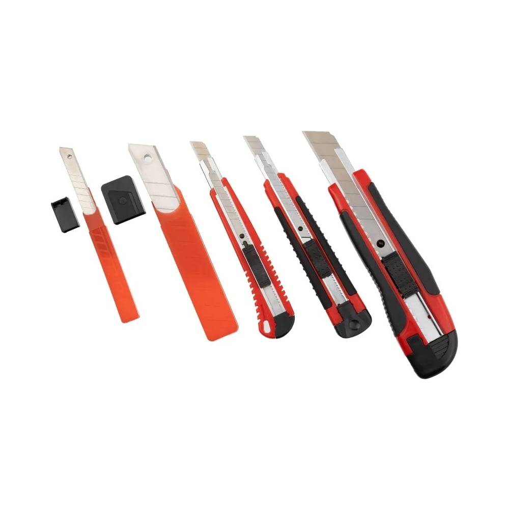 Изображение товара Набор ножей Attache с выдвижными лезвиями 9 и 18 мм, 20 сменных лезвий