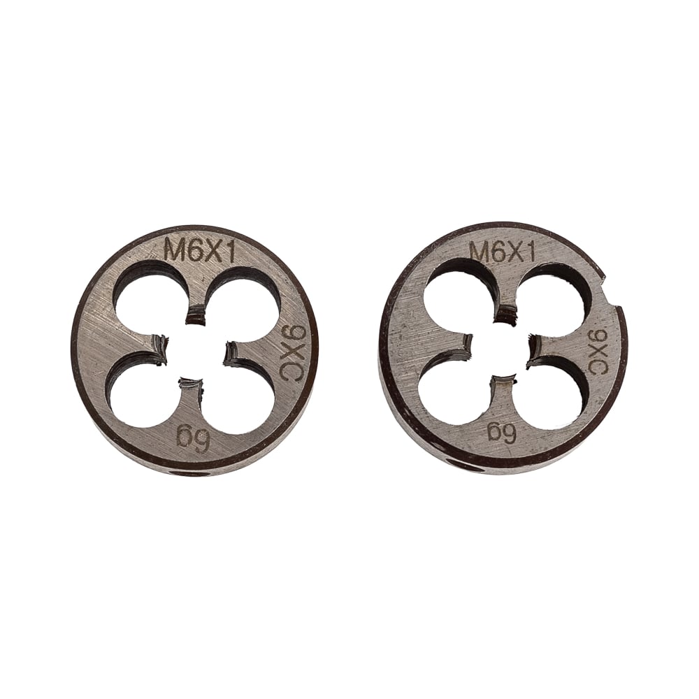 Изображение товара Плашка BROCA М 6х1, 0 мм комплект 2 шт - метрическая резьба для металлических деталей