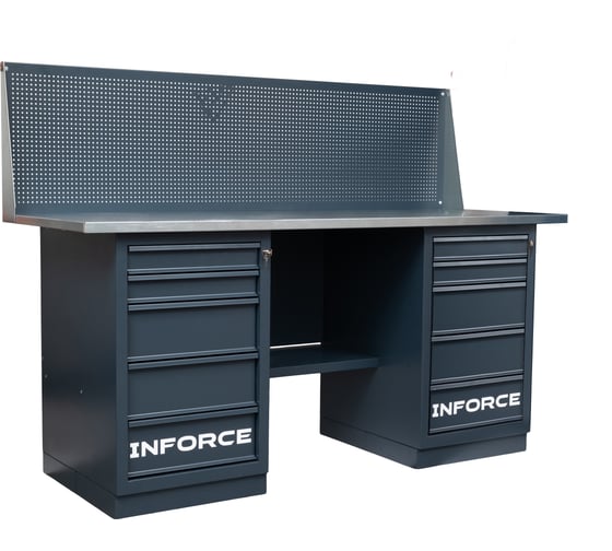 Изображение товара Верстак с драйверами и экраном Inforce 1800х686х1350 05-01-011