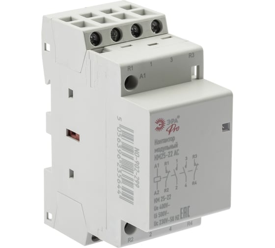 Изображение товара Модульный контактор ЭРА PRO NO902299 КМ2522 AC Б0049164