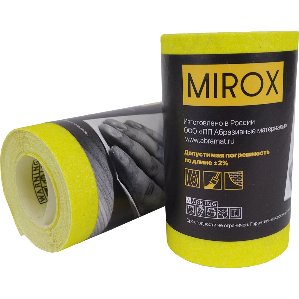 Изображение товара Рулон шлифовальный MIROX SE 115мм x 5м Р80 2 шт бумаг. основа