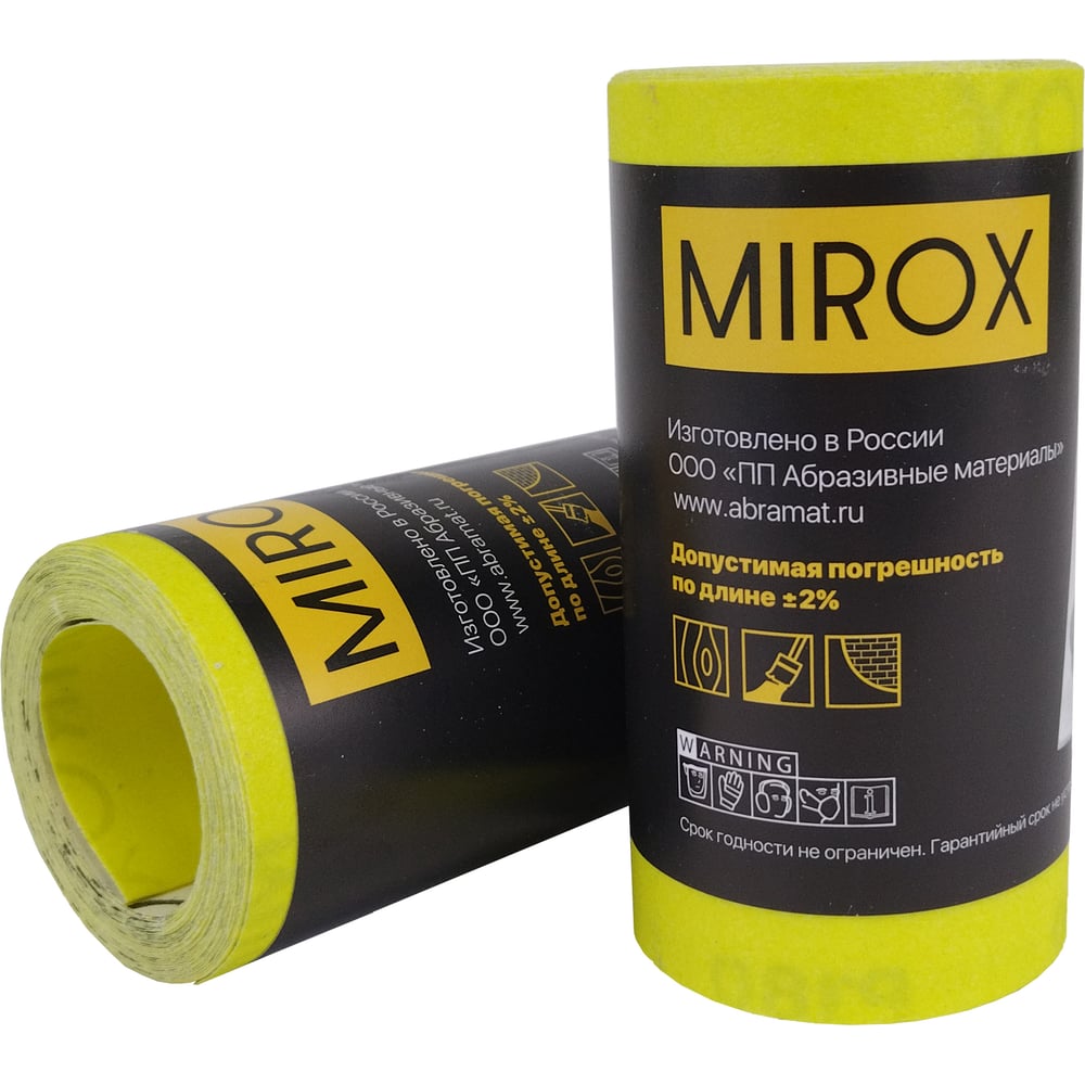Изображение товара Рулон шлифовальный MIROX SE 115мм 5м Р180, 2 шт, для дерева и металла