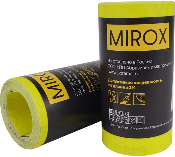Изображение товара Рулон шлифовальный на бумажной основе MIROX SE 115мм x 5м Р180 (упак 2шт) АМ200134