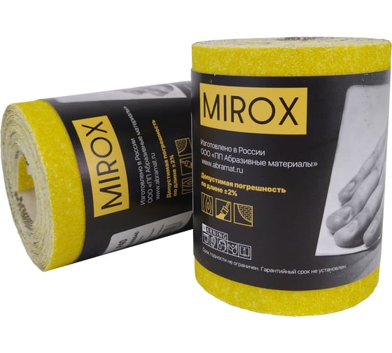 Изображение товара Рулон шлифовальный на бумажной основе MIROX SE 115мм x 5м Р40 (упак 2шт) АМ200136