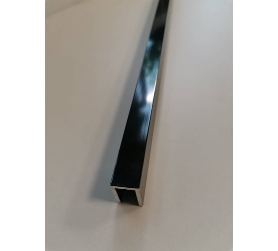 Изображение товара Профиль для душевых перегородок Диал под стекло 8 мм, черный, анод полировка 3000-6063 4687207251396