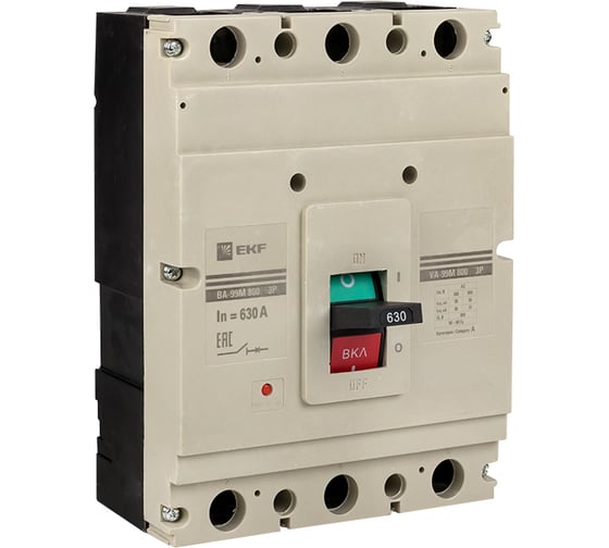 Изображение товара Автоматический выключатель EKF PROxima ВА-99М 800630А, 3P, 35кА mccb99-800-630m