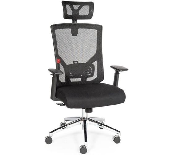 Изображение товара Кресло ФЕЛИКС EQ-9073H, черн. каркас, слайдер, хром. база, черная сетка ТК-002994000182