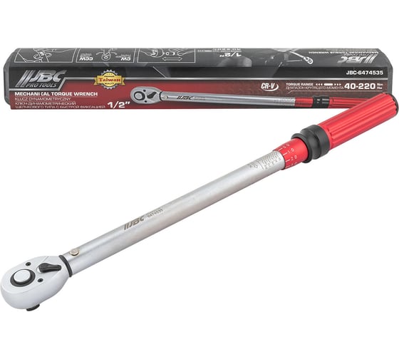 Изображение товара Ключ динамометрический щелчкового типа JBC с быстрой фиксацией 40-220Нм, 1/2 -6474535(63780) JBC-6474535(63780)