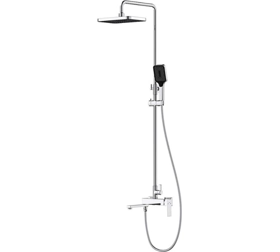 Изображение товара Душевая система с поворотным изливом, лейкой и верхним душем FRAP F2491-2