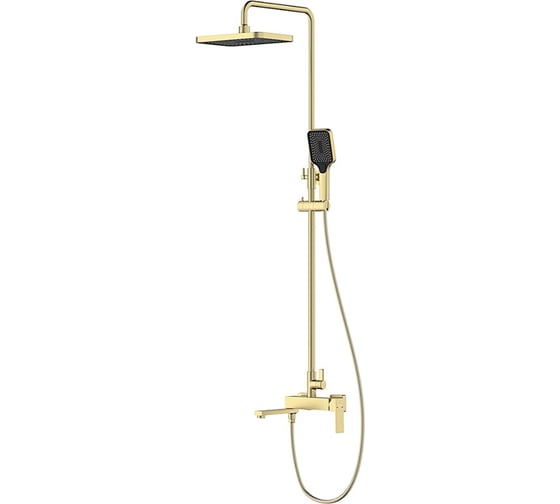 Изображение товара Душевая система с поворотным изливом, лейкой и верхним душем FRAP F2491-23