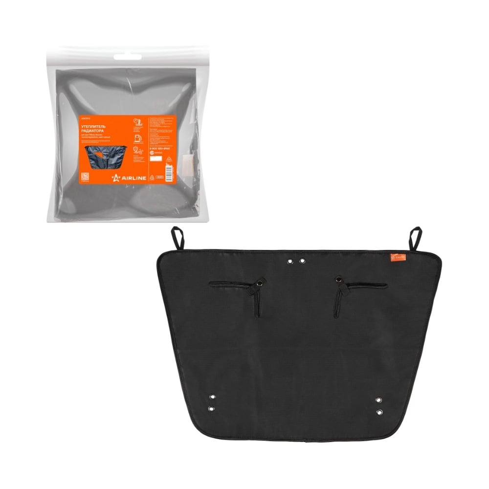 Изображение товара Утеплитель радиатора AIRLINE для ГАЗель Бизнес полиэстер войлок черный ADAT012