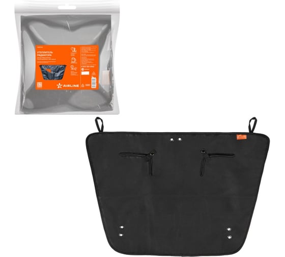 Изображение товара Утеплитель радиатора AIRLINE для а/м ГАЗель Бизнес, полиэстер/войлок, цвет черный ADAT012